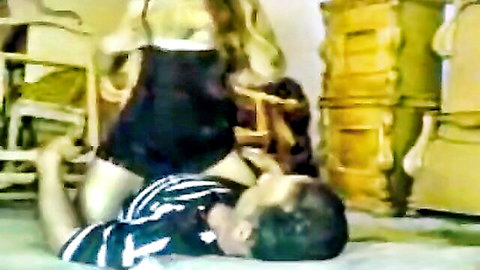 Arab MILF in black dress facesitting on man's face during cunnilingus tease