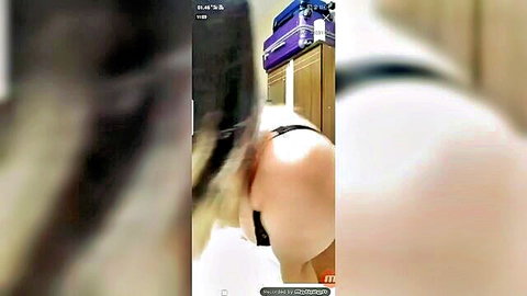 Indonesian BBW bent over exposing massive pale ass cheeks in amateur threesome