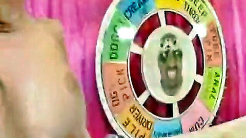 Krissy and Rhiannon huge jizz party with naughty spin wheel game