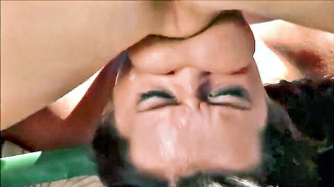 Abigaile Johnson deepthroat oral creampie, messy face POV closeup