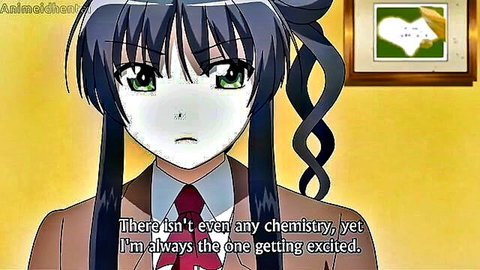 Excited anime schoolgirl in uniform, hentai virgin seniors scene