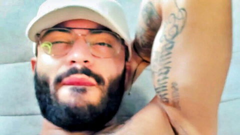 BLAZEXLIVE's humid lips and teasing fingers in sensuous webcam close-up