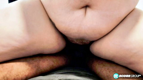 Remi Ferdinand spreads thick thighs for long dick closeup insertion
