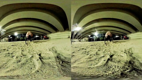 JackSpanish VR outdoor instructing in tunnel before home screwing teaser