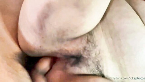 BBW searching for glasses discovers hard cock up close