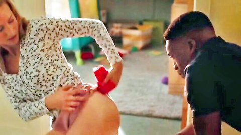 Laurence Leboeuf nude big ass toy insertion with black man erotic scene