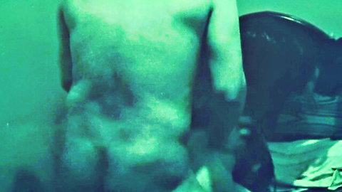 Mysterious obedient trans woman nude from behind, faceless submission in HD