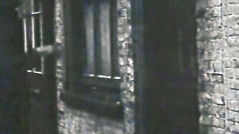 Vintage French stag film 'The Thief' classic XXX scene with barred window tease