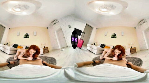 Cherry Candle redhead teen rides cock in intense POV fuck