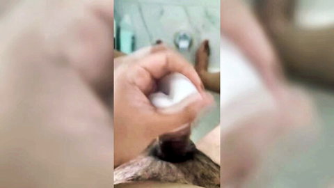 MidnightBlissVT femboy solo Tenga egg anal insertion in bathroom