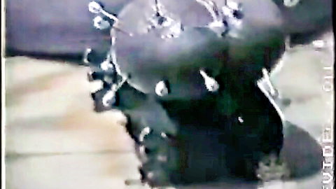 Swollen blue balls torture in intense BDSM session
