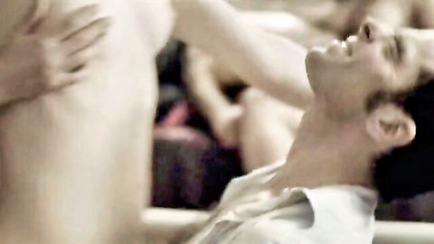 Carla Nieto and Assumpta Serna topless lesbian embrace in Trash (2010)
