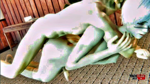 YaoiFemboy Kaneki poked on floor in Tokyo Ghoul yaoi scene