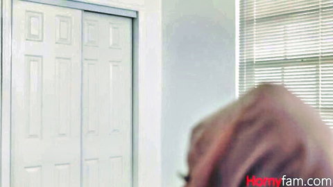 Milu Blaze wearing hijab in bedroom before rough sex