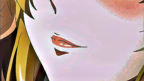 Blushing blonde anime stepsister in uncensored hentai brother fuck scene