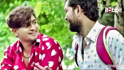 Two Indian men chatting outdoors in Matakni ke Matke Rabbit web series
