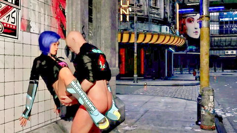 Jaina cosplay fucked doggy style in Cyberpunk 2077 Night City