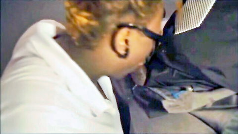Curvy Black MILF with big ass in white blouse, amateur thumbnail