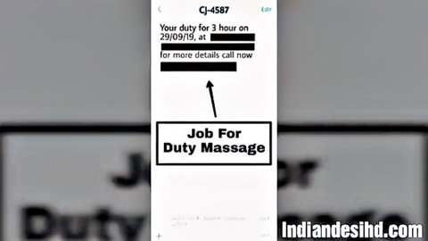 Indian desi massage job ad screenshot from Angrezy Akhbar Hindi web series