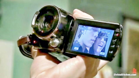 Gia DiMarco films cuckold husband in intimate closeup on camcorder