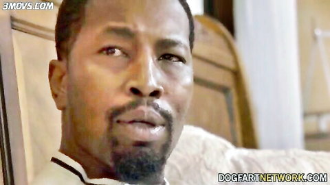 Isiah Maxwell intense close-up in Dogfart interracial scene