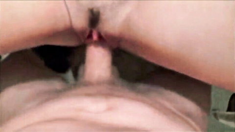 Amateur POV close-up of mom-son vaginal penetration