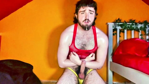 GoonerSunny drooling gooner handsfree cum with dildo and sounding