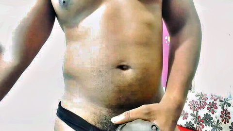 Hairy daddy 1mateobigcook showing bulge in black underwear