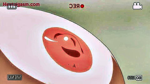 Uncensored hentai animation close-up of stylized pink orifice in sadism scene
