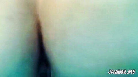Blurry JAV thumbnail of young Japanese woman in pool sex scene