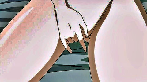 Kakushi Dere hentai anime girl spreading legs and fingering pussy closeup