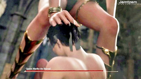 Queen Marika the Eternal dominates naked Tarnished in cosplay encounter
