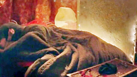Zoe Kravitz and Tommie-Amber Pirie nude tits in bed scene from Pretend We're Kissing