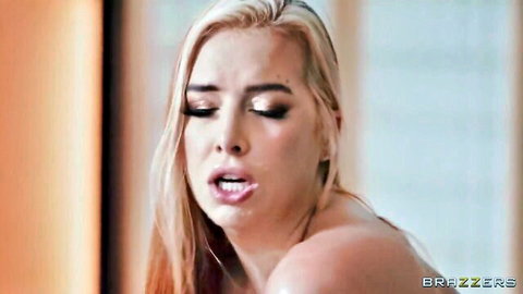 Cubbi Thompson wet and topless in intense Brazzers scene with Keiran Lee