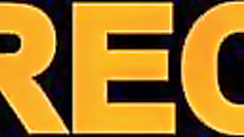 Bold yellow RECORD text glowing on black background