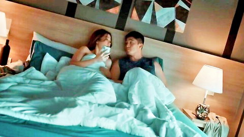 Salome Salvi nude tits in intimate bed scene with lover, Sssshhh s01e03 hot episode
