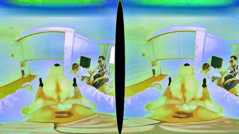 Japanese housewife in VR POV sultry lotus pose for sensual bliss