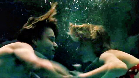 Anna Bruggemann and Nadine Warmuth nude underwater embrace in Kleinruppin Forever (2004)
