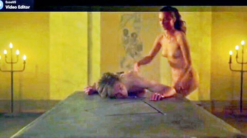 Ana Lečić nude dominating Borka Tomović in erotic ritual, Crna Svadba s2e9