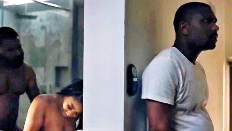 Grace Sol nude tits in threesome sex scene with two black men, Can't Have It All 2025