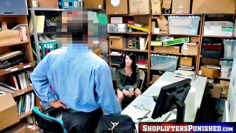 Alex Harper interrogated by uniformed guard with big cock