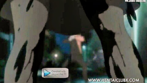 Big boobs anime girls acting naughty in Vegas hentai scene