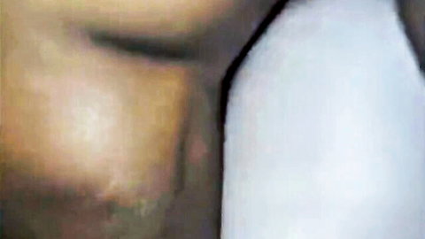 Close-up creampie in white woman's pussy from black African stud