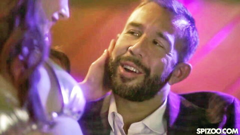 Isabella Nice touches Will Pounder's face intimately in Spizoo foreplay