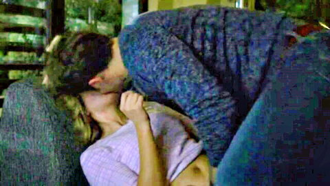Anne Winters passionate couch kiss in 13 Reasons Why S2 sex scene