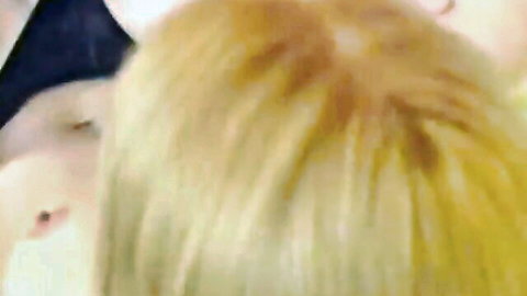 Blonde in black panties fucking boyfriend