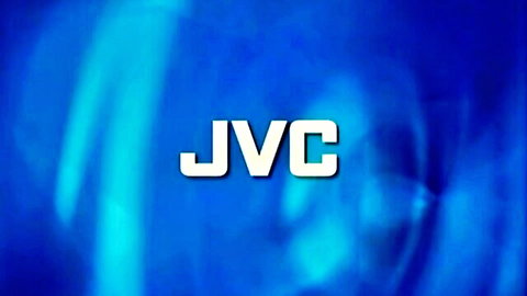 JVC logo on blue gradient background, no adult content visible