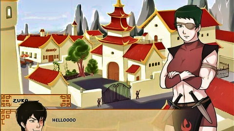 Azula and Zuko Avatar parody in revealing Fire Nation armor
