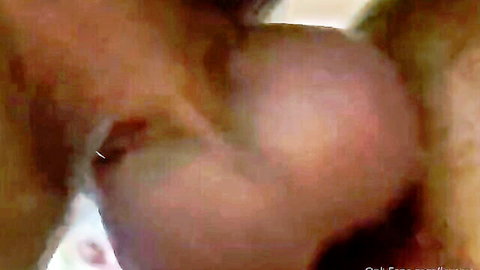 Blonde with nipple piercing getting breast sucked by roommate