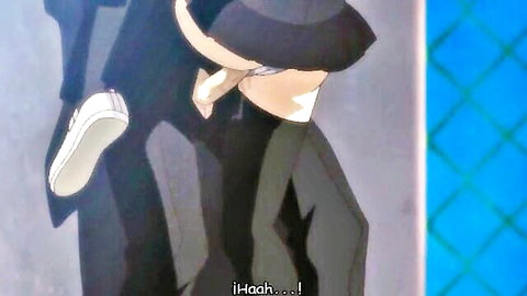 Hentai classmate anime scene with uniform and intimate touch